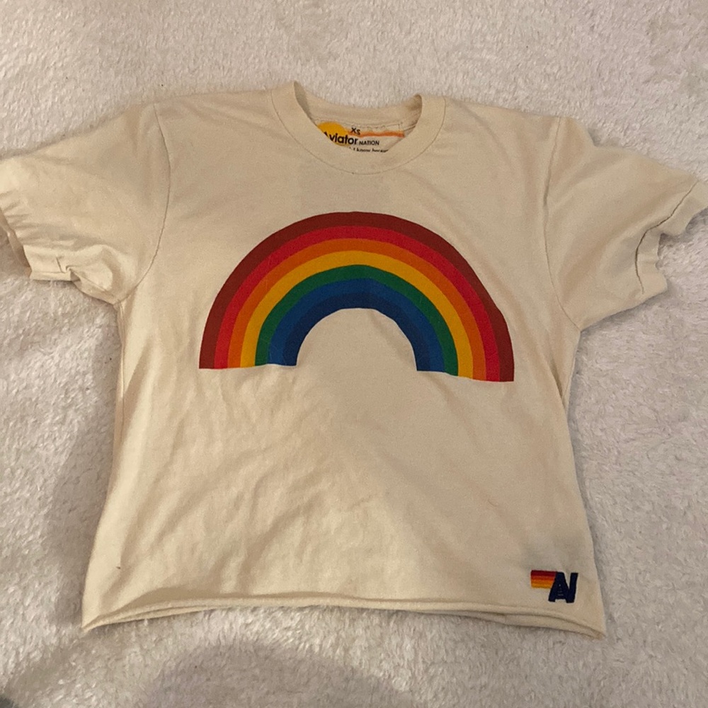 Aviator Nation cropped tee